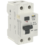 IEK ARMAT Выключатель дифференциального тока R10N 2P 40А 30мА тип A