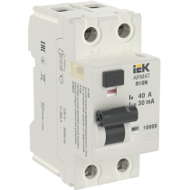 IEK ARMAT Выключатель дифференциального тока R10N 2P 40А 30мА тип AC