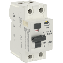 IEK ARMAT Выключатель дифференциального тока R10N 2P 100А 100мА тип AC-S