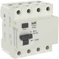 IEK ARMAT Выключатель дифференциального тока R10N 4P 40А 30мА тип AC