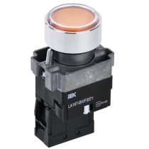 IEK Кнопка управления LA167-BWF3571 d=22мм RC 1з с подсветкой желтая