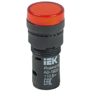 IEK Лампа AD16DS(LED)матрица d=16мм красный 12В AC/DC