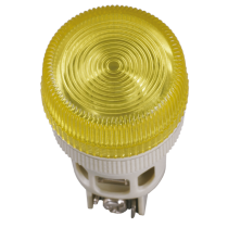 IEK Лампа ENR-22 сигнальная d=22мм желтый неон/240В цилиндр