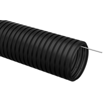 IEK Труба гофрированная ПНД d=16мм с зондом черная (10м)
