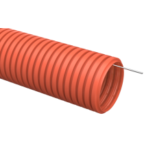 IEK Труба гофрированная ПНД d=16мм с зондом оранжевая (100м)