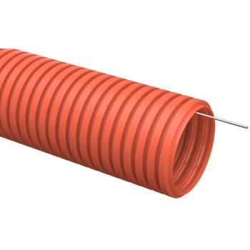 IEK Труба гофрированная ПНД d=16мм с зондом оранжевая (100м) - CTG20-16-K04-100