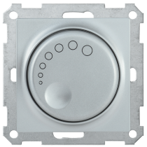 IEK Светорегулятор поворотный с индикацией СС10-1-1-Б 600Вт BOLERO серебряный