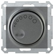 IEK Светорегулятор поворотный с индикацией СС10-1-1-Б 600Вт BOLERO антрацит
