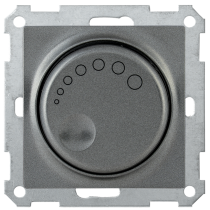 IEK Светорегулятор поворотный с индикацией СС10-1-1-Б 600Вт BOLERO антрацит