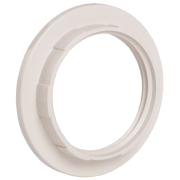 IEK Кольцо абажурное КП27-К02 к патрону Е27 пластик белый (индивидуальный пакет)