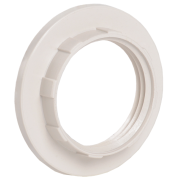 IEK Кольцо абажурное КП14-К02 к патрону Е14 пластик белый (индивидуальный пакет)