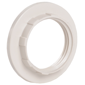IEK Кольцо абажурное КП14-К02 к патрону Е14 пластик белый (индивидуальный пакет) - EKP20-01-02-K01