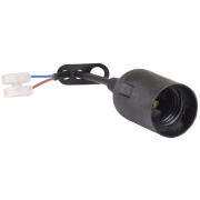 IEK Патрон подвесной с шнуром Ппл27-04-К52 пластик Е27 черный (50шт) (стикер на изделии)