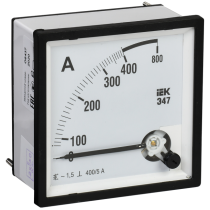 IEK Амперметр аналоговый Э47 400/5А класс точности 1,5 72х72мм