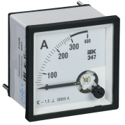 IEK Амперметр аналоговый Э47 300/5А класс точности 1,5 96х96мм
