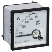 IEK Амперметр аналоговый Э47 400/5А класс точности 1,5 96х96мм