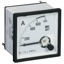 IEK Амперметр аналоговый Э47 600/5А класс точности 1,5 96х96мм