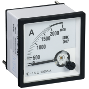 IEK Амперметр аналоговый Э47 2000/5А класс точности 1,5 96х96мм