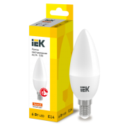 IEK Лампа светодиодная ALFA C35 свеча 6Вт 230В 3000К E14
