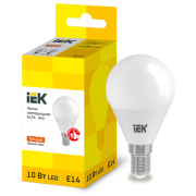 IEK Лампа светодиодная ALFA G45 шар 10Вт 230В 3000К E14