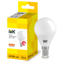 IEK Лампа светодиодная ALFA G45 шар 10Вт 230В 3000К E14