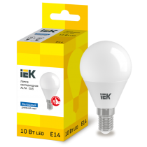 IEK Лампа светодиодная ALFA G45 шар 10Вт 230В 6500К E14