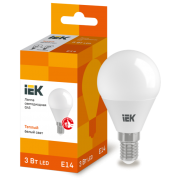 IEK Лампа светодиодная G45 шар 3Вт 230В 3000К E14