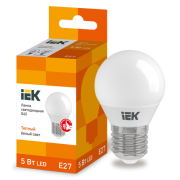 IEK Лампа светодиодная G45 шар 5Вт 230В 3000К E27