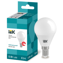IEK Лампа светодиодная G45 шар 5Вт 230В 4000К E14