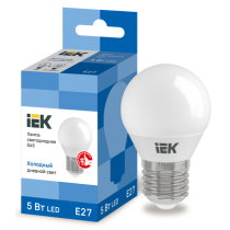 IEK Лампа светодиодная G45 шар 5Вт 230В 6500К E27
