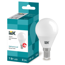 IEK Лампа светодиодная G45 шар 7Вт 230В 4000К E14