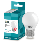 IEK Лампа светодиодная G45 шар 7Вт 230В 4000К E27