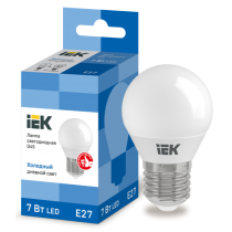 IEK Лампа светодиодная G45 шар 7Вт 230В 6500К E27
