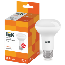 IEK Лампа светодиодная R63 рефлектор 8Вт 230В 3000К E27
