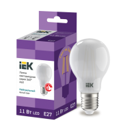 IEK Лампа светодиодная A60 шар матовая 11Вт 230В 4000К E27 серия 360°