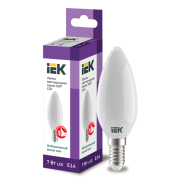 IEK Лампа светодиодная C35 свеча матовая 7Вт 230В 4000К E14 серия 360°