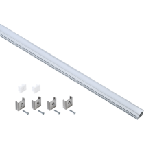 IEK Профиль алюминиевый для светодиодной ленты 1712 накладной прямоугольный 2м с комплектом аксессуаров (опал)