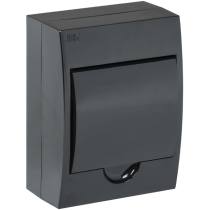 IEK KREPTA 3 Корпус пластиковый ЩРН-П-6 IP41 черная дверь черный