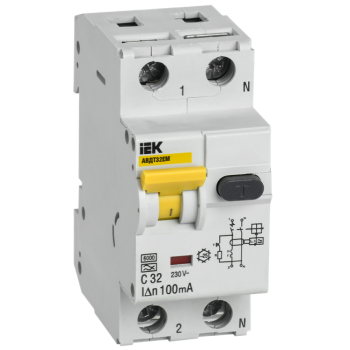 IEK Автоматический выключатель дифференциального тока АВДТ32EM C32 100мА - MVD14-1-032-C-100
