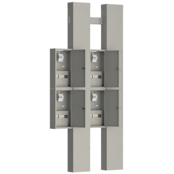 IEK Устройство этажное распределительное УЭРМ-41 на четыре квартиры с однофазным вводом с характеристикой C в каждую квартиру - NKU10-UERM-41000000-01