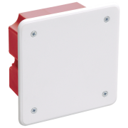 IEK Коробка распаячная КМ41001 92x92x45мм для твердых стен (с саморезами, с крышкой)