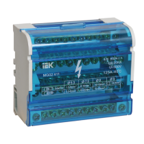 IEK Шины на DIN-рейку в корпусе (кросс-модуль) ШНК 4х11 3L+PEN